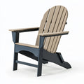 Adirondack Gartenstuhl 83 x 78 x 95 cm aus Kunststoff Beige Anthrazit klappbar