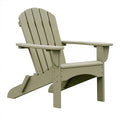 Adirondackstuhl 79 x 83 x 95 cm Kunststoff Salbeigrün für Garten mit breiten Armlehnen