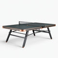 Tischtennistisch 274 x 152 x 76 cm mit Metallgestell Schwarz Kupfer für Innenräume