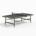 Tischtennistisch 274 x 152.5 x 76 cm aus Metall und Holzwerkstoff in Grün-Schwarz mit Netz für Freizeitspiele
