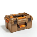 Werkzeugkasten 50 cm Kunststoff Braun Orange mit herausnehmbarer Sortiereinlage