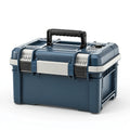 Werkzeugkasten 50 x 30 x 28 cm Kunststoff Blau tragbar mit Tragegriff